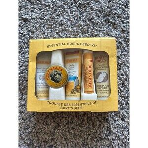 Brand New! Essential Burt's Bees Kit Beauty Lip Balm Lotion Travel Size